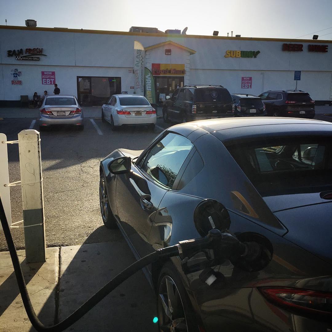 The car, posted on Instagram